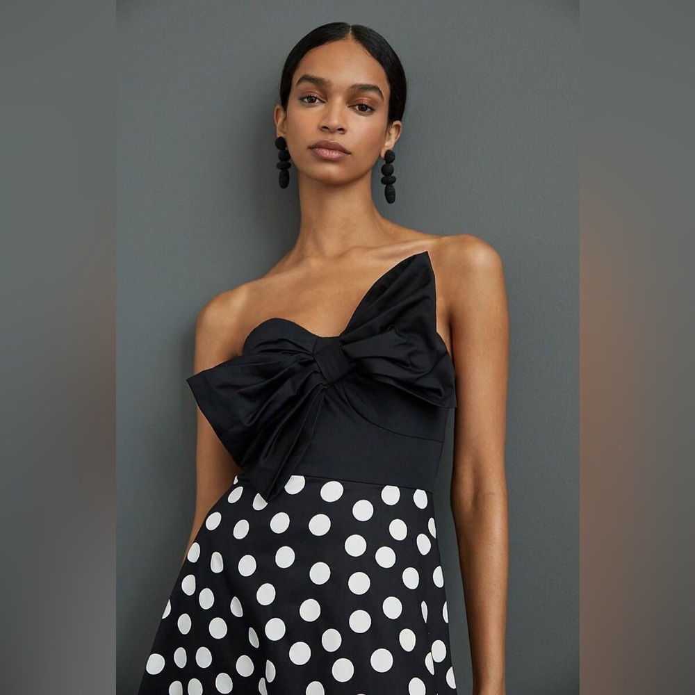 Anthropologie Hutch Bow Front Dress - Picture 3 of 8